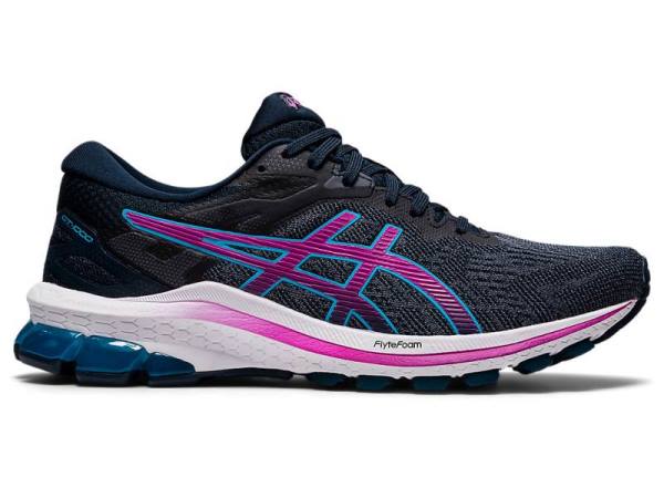 Asics Hardloopschoenen Dames, GT-1000 Blauw/Paars - Asics Aanbieding Hardloopschoenen | B3210564-SB